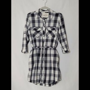 Black & White Plaid Dress Medium